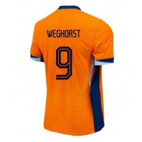 Maglia Calcio Paesi Bassi Wout Weghorst #9 Prima Divisa Europei 2024 Manica Corta